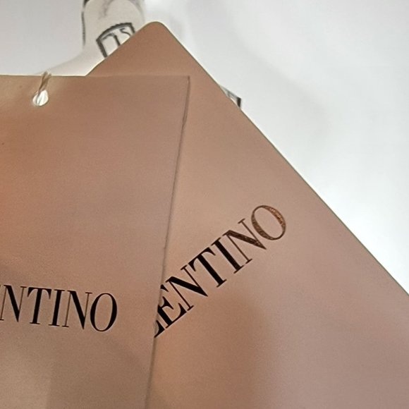 VALENTINO Mock-neck Long-sleeve Puzzle-print Midi Dress Womens Size 12 $5030 - Picture 9 of 9